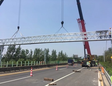 随州随州门架标牌施工现场