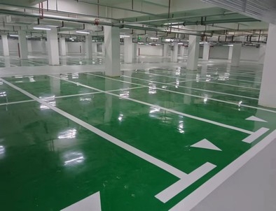 随州随州小区停车场标线